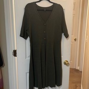 Green Knit Dress